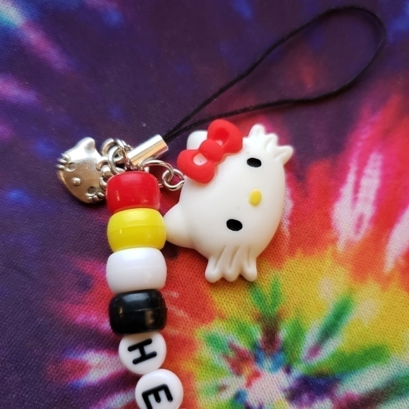 HANDMADE Kawaii Hello Kitty Long Phone Charm - Picture 3 of 11